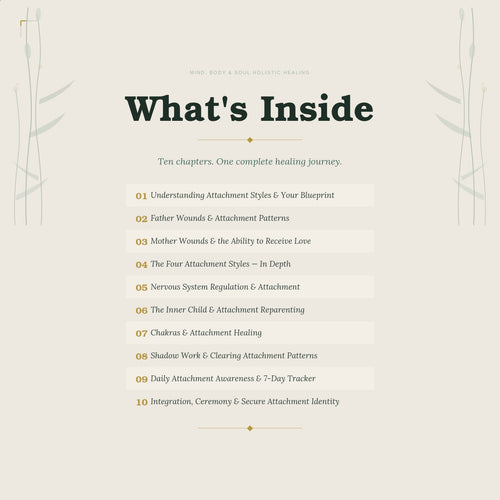 Attachment Wounds Workbook — Who It's For | Attachment Healing & Reparenting | Ashaya Rituals
