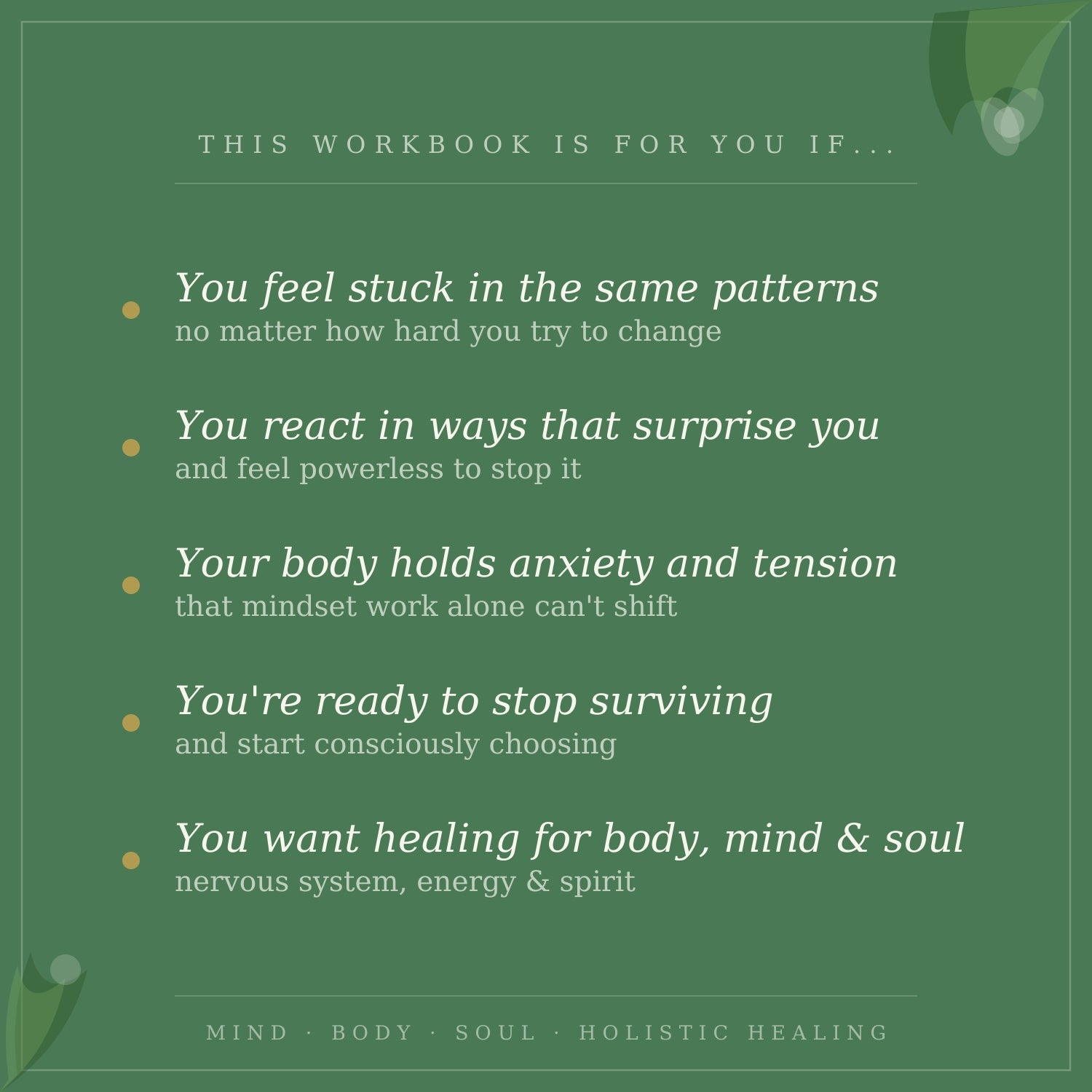 Breaking Emotional Patterns — Who It's For | Somatic Healing Workbook | Ashaya Rituals