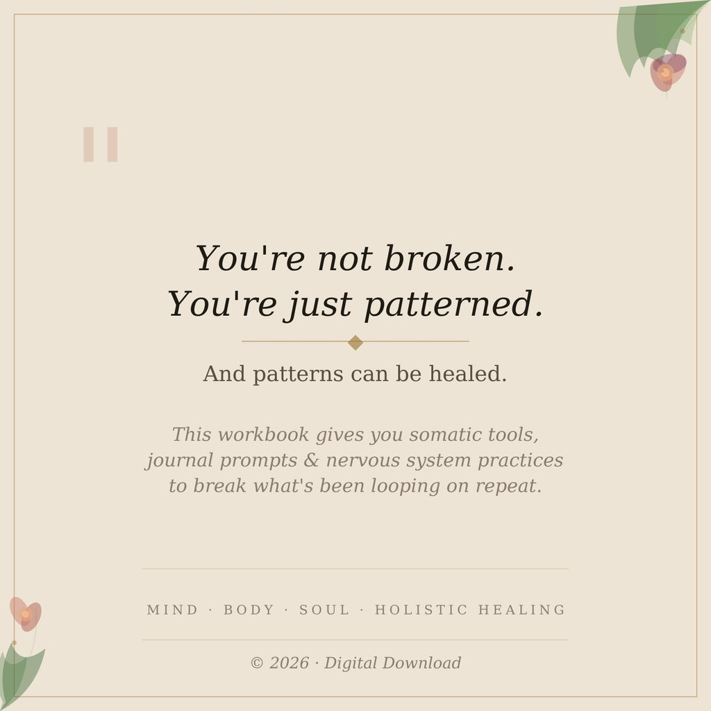 Breaking Emotional Patterns — Healing Quote | Somatic Emotional Healing | Ashaya Rituals