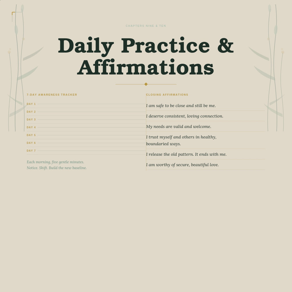 Attachment Wounds Workbook — Instant Digital Download | Somatic Healing PDF | Ashaya Rituals
