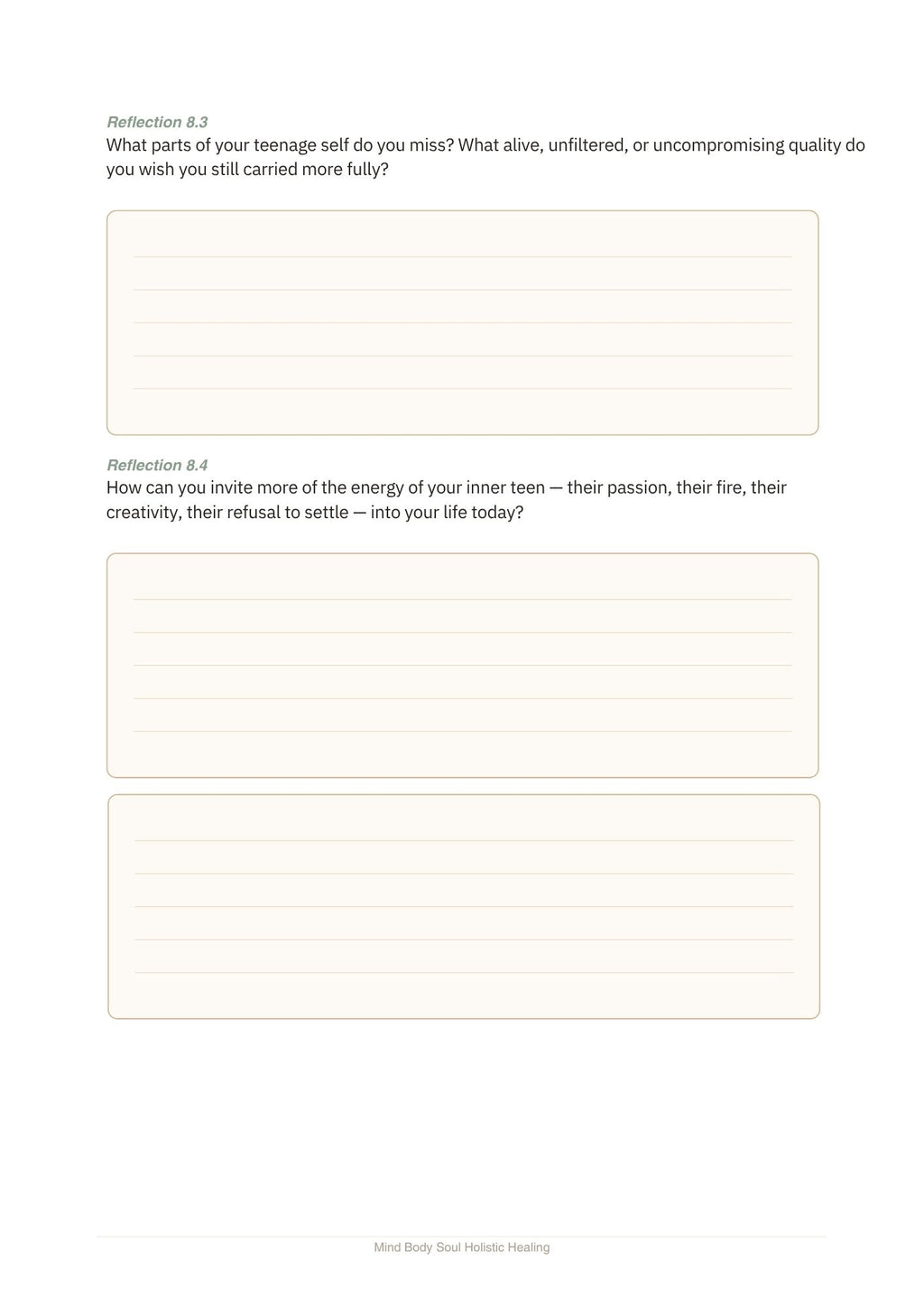Healing Your Inner Teen — A Guided Workbook for Reclaiming Your Adolescent Self