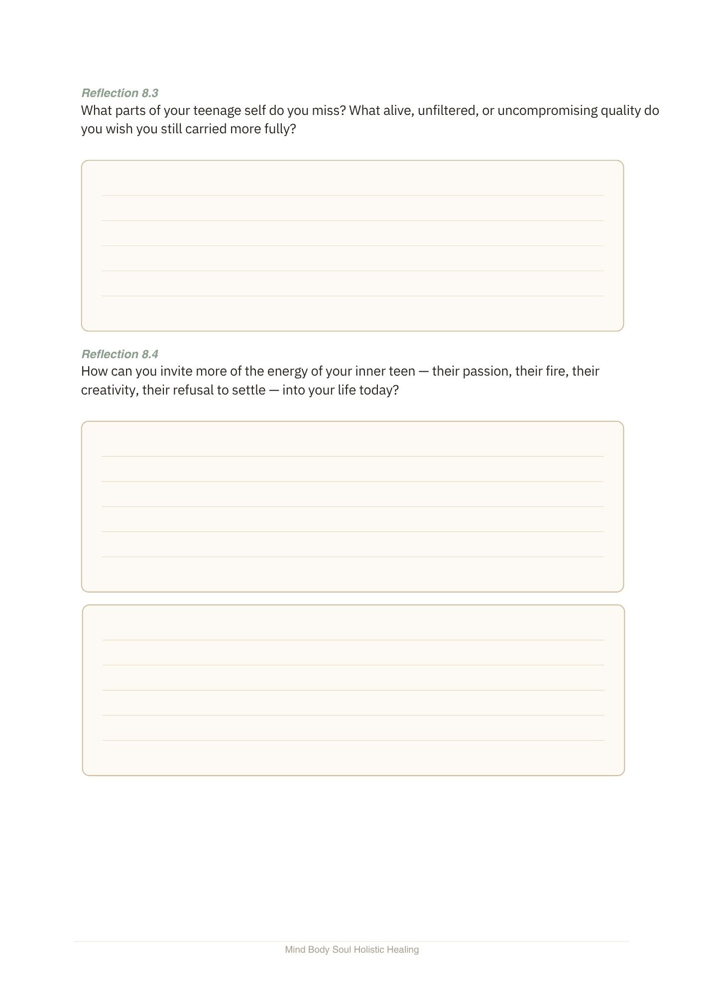 Healing Your Inner Teen — A Guided Workbook for Reclaiming Your Adolescent Self