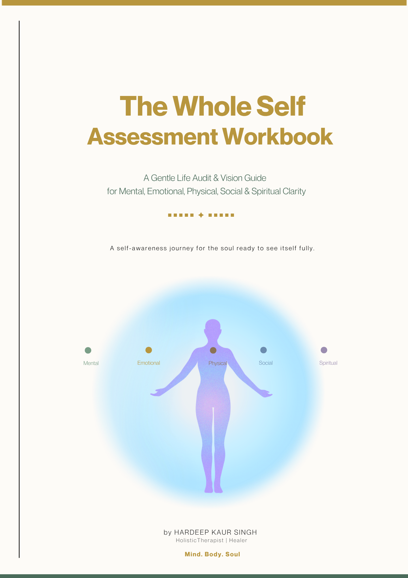 Whole Self Assessment Workbook | Holistic Life Audit, Vision Guide (Digital Download)
