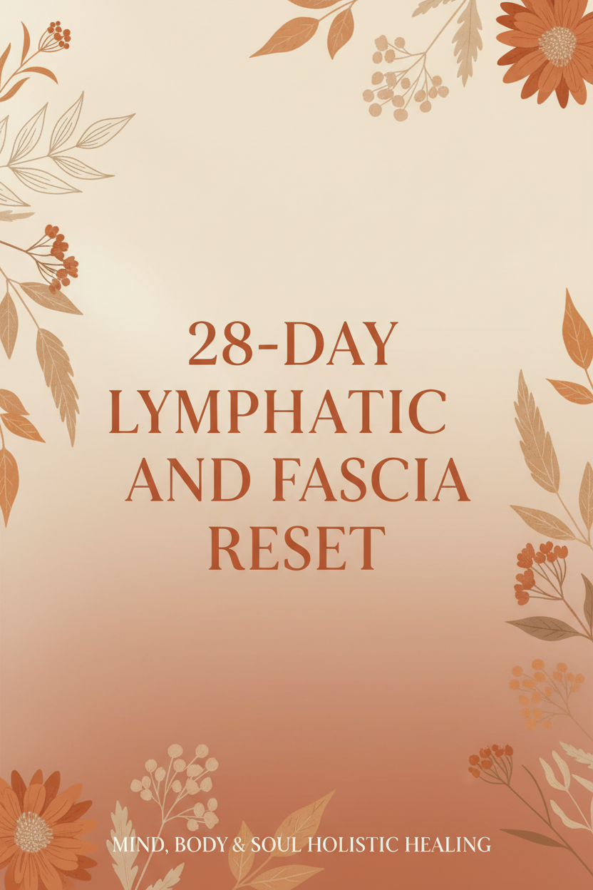 28-Day Lymphatic and Fascia Reset cover — Mind, Body & Soul Holistic Healing
