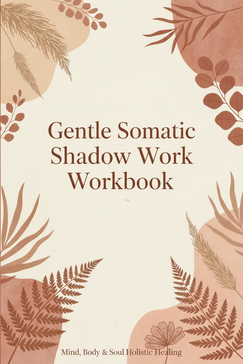 Gentle Somatic Shadow Work Workbook cover — Mind, Body & Soul Holistic Healing